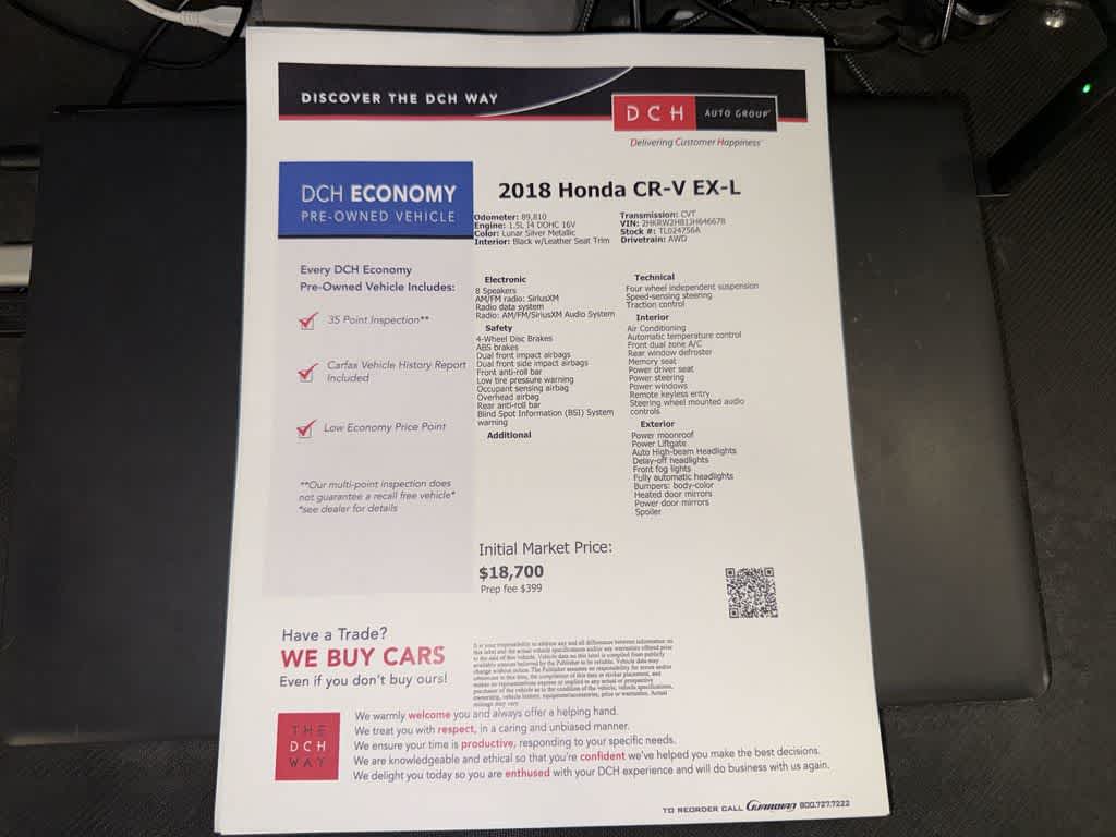 Honda CR-V EX-L 2018