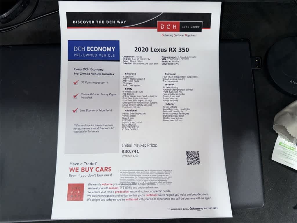 Lexus RX 350 2020 RX 350