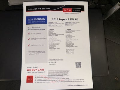 Toyota RAV4 LE 2015