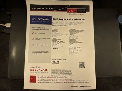 Toyota RAV4 Adventure 2018