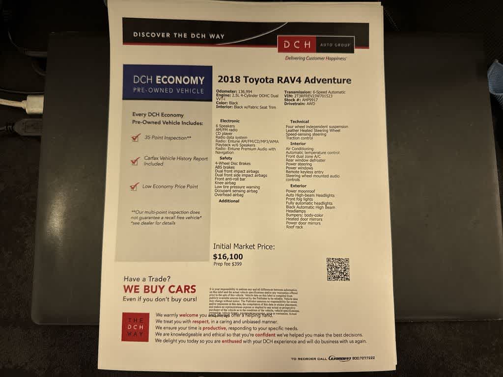 Toyota RAV4 Adventure 2018