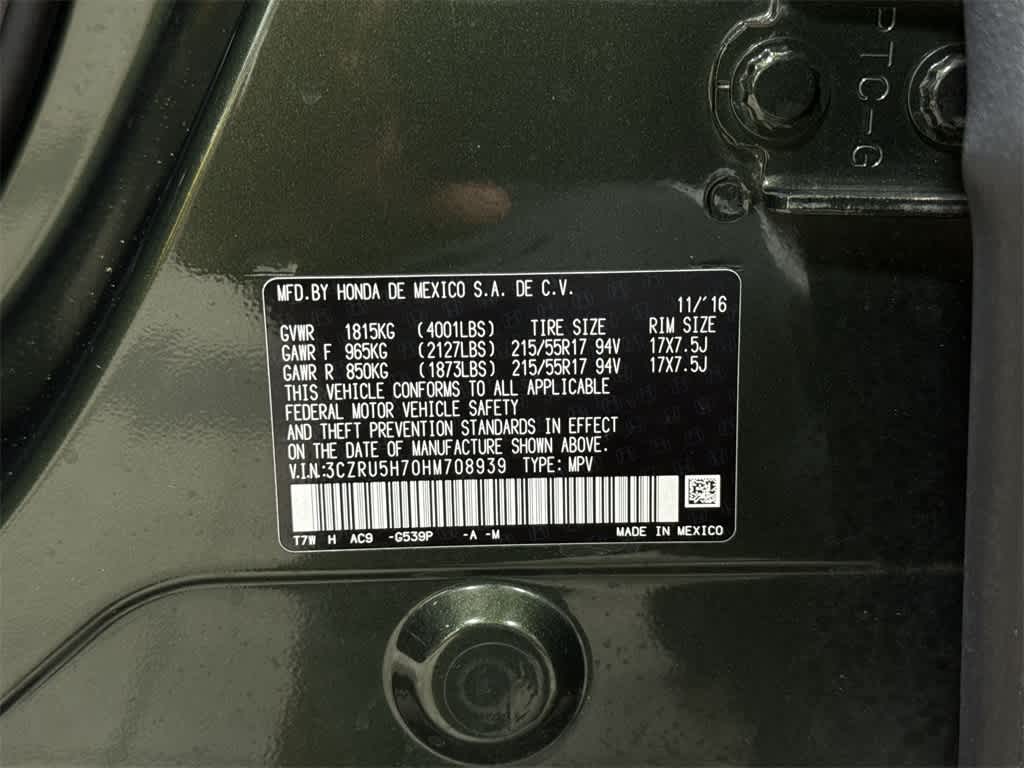 Honda HR-V EX-L Navi 2017