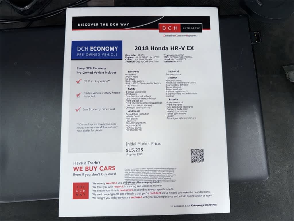 Honda HR-V EX 2018
