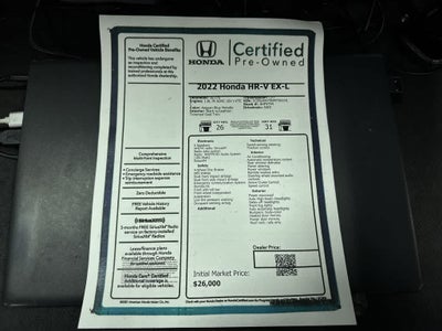 Honda HR-V EX-L 2022