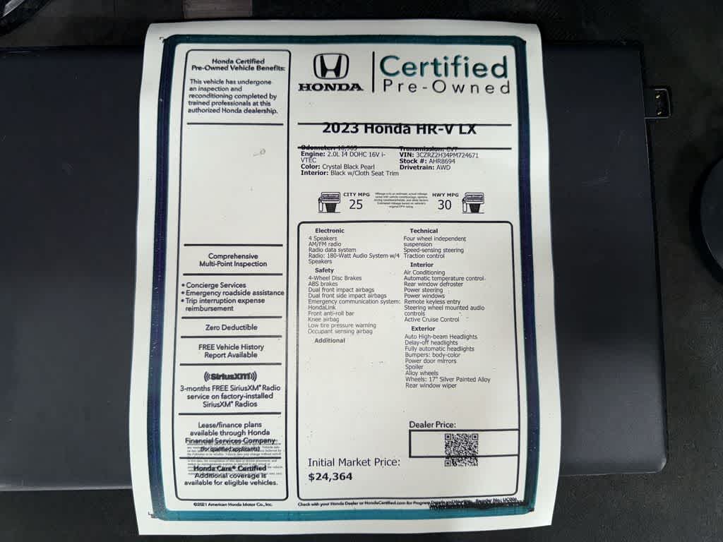 2023 Honda HR-V LX