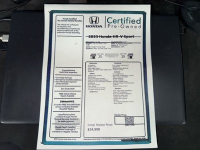 2023 Honda HR-V Sport