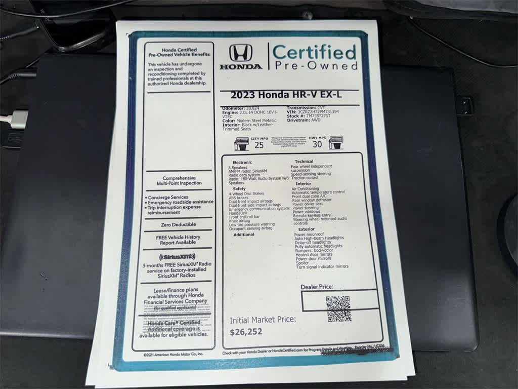 Honda HR-V EX-L 2023