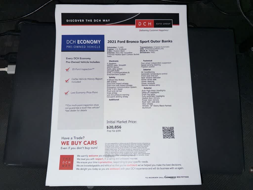 Ford Bronco Sport Outer Banks 2021