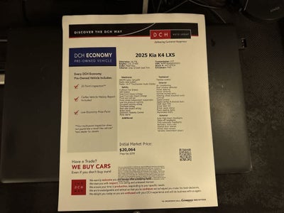 Kia K4 LXS 2025