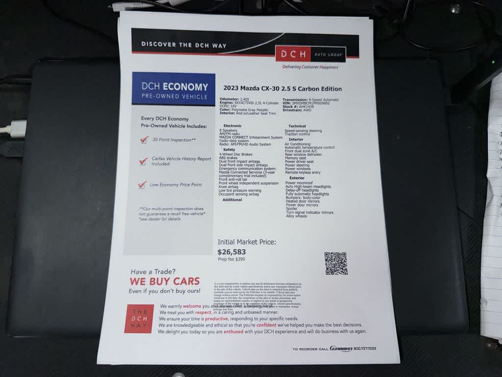 Mazda CX-30 2.5 S Carbon Edition 2023