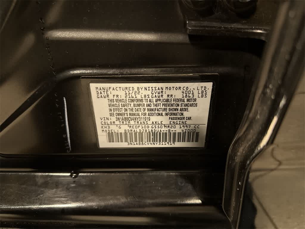 2022 Nissan Sentra SV