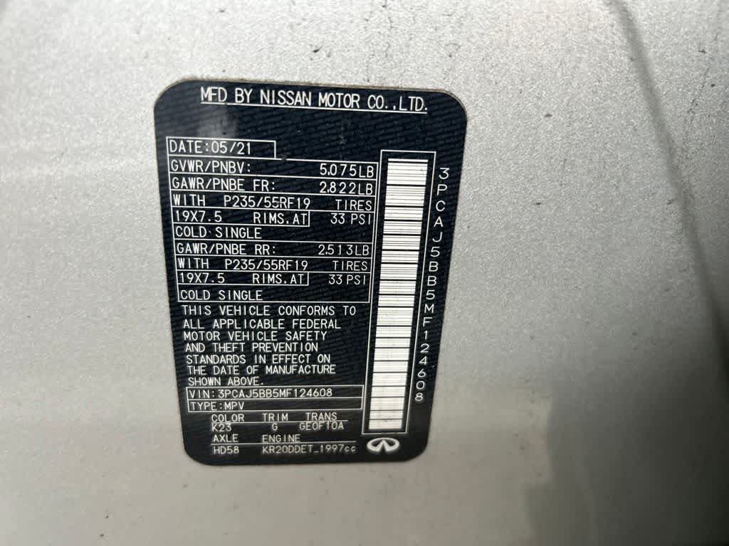 INFINITI QX50 LUXE 2021