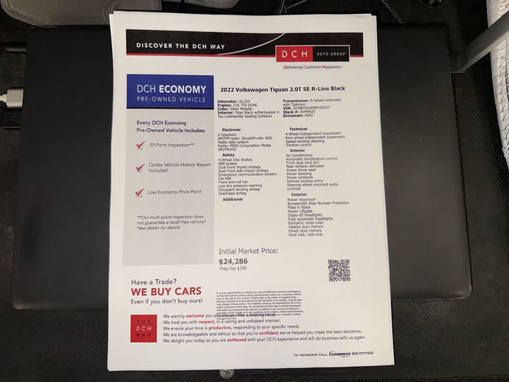 2022 Volkswagen Tiguan SE R-Line Black