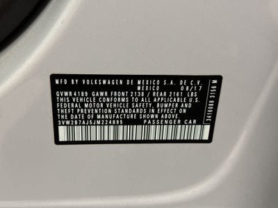 Volkswagen Jetta 1.4T S de 2018
