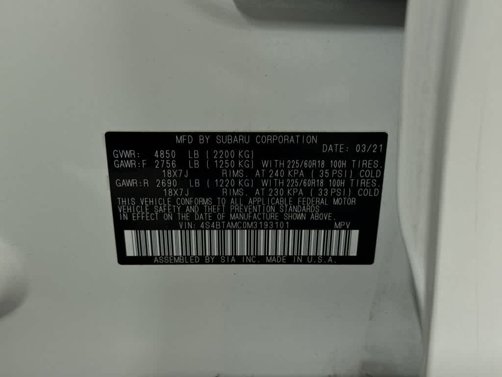 Subaru Outback Limited 2021