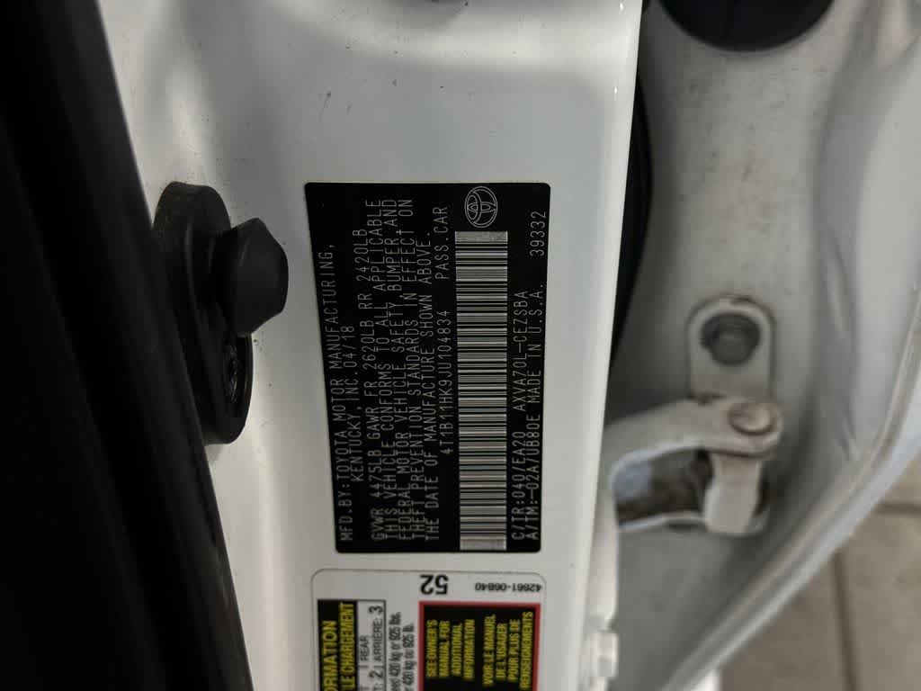 Toyota Camry SE 2018