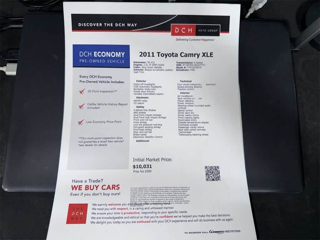 Toyota Camry XLE 2011