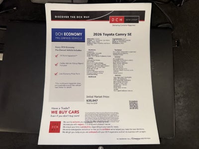 Toyota Camry SE 2026