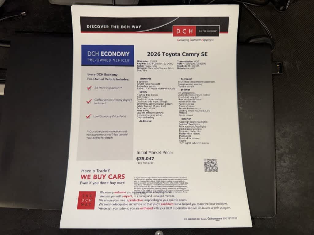Toyota Camry SE 2026