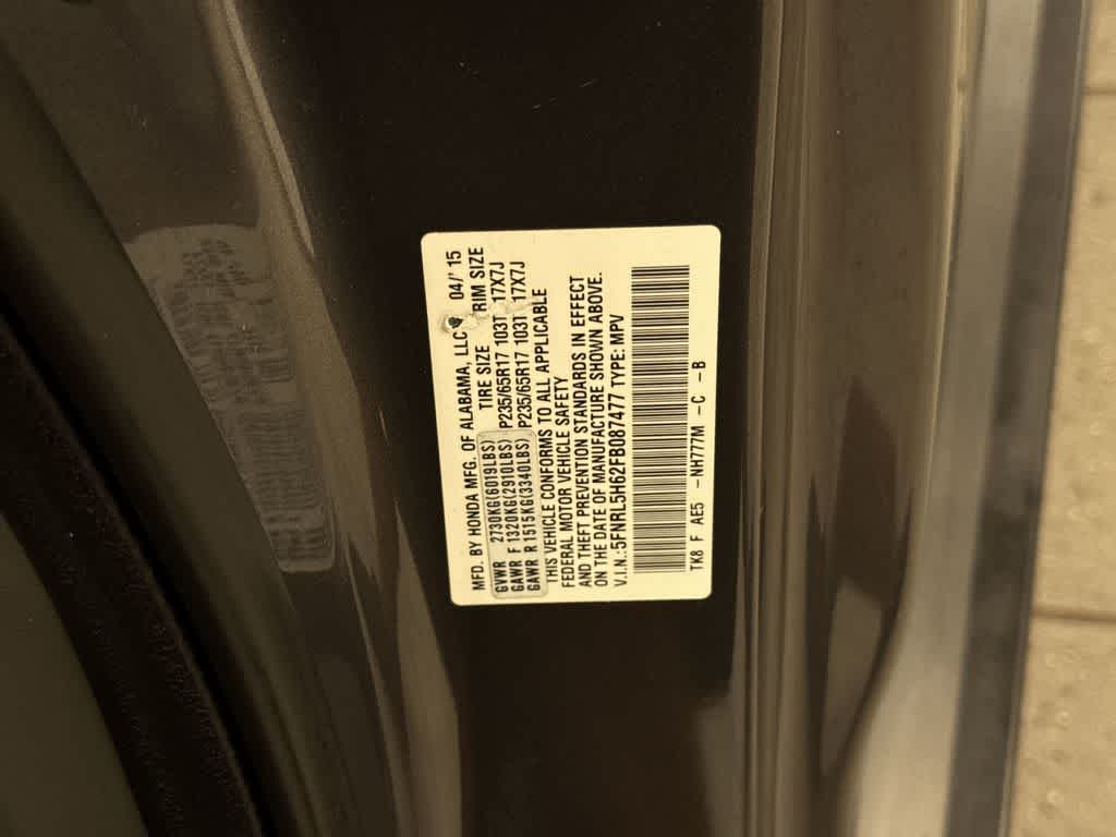 2015 Honda Odyssey Base