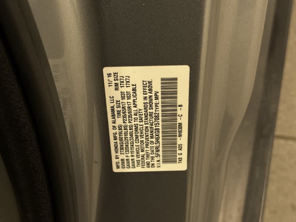 Honda Odyssey Base 2016