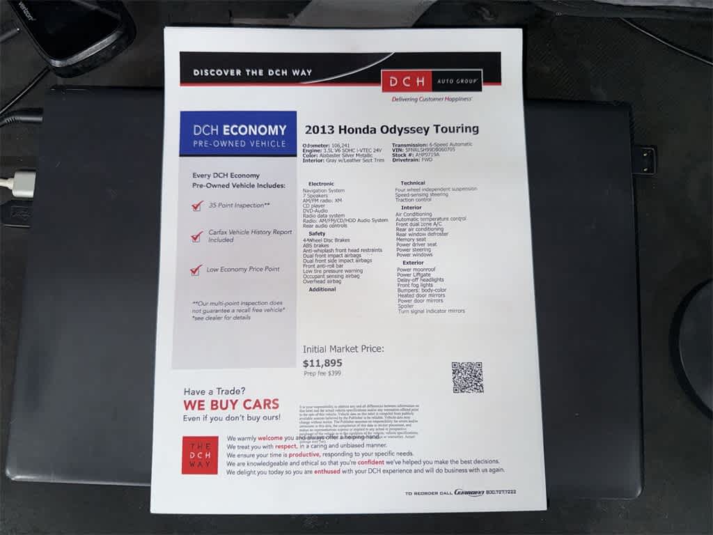 Honda Odyssey Touring 2013