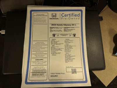 Honda Odyssey EX-L 2024