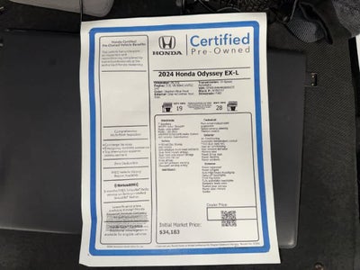Honda Odyssey EX-L 2024