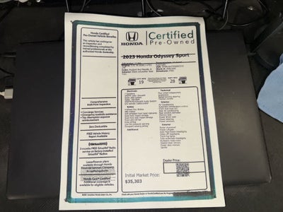 Honda Odyssey Sport 2023