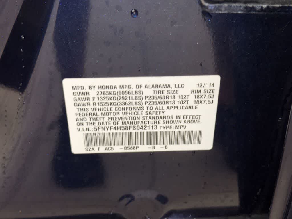 Honda Pilot EX-L de 2015