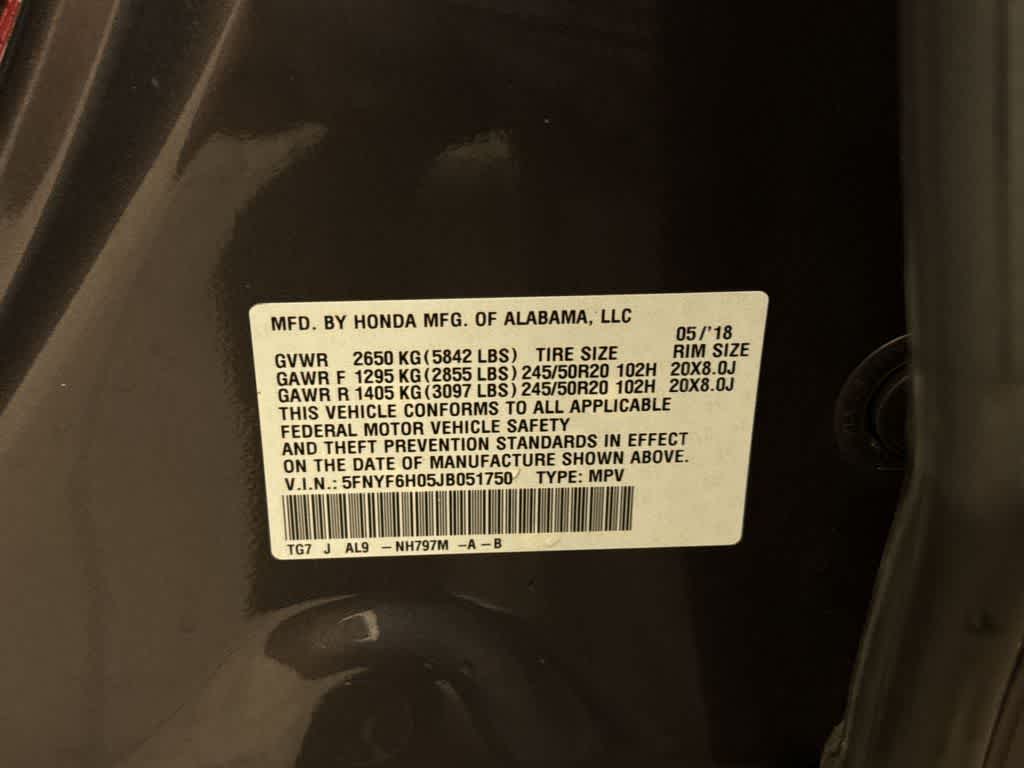 Honda Pilot Elite 2018