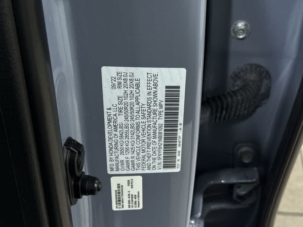 2022 Honda Pilot Edición Especial