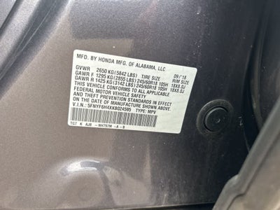 Honda Pilot EX-L 2019 con navegador y RES