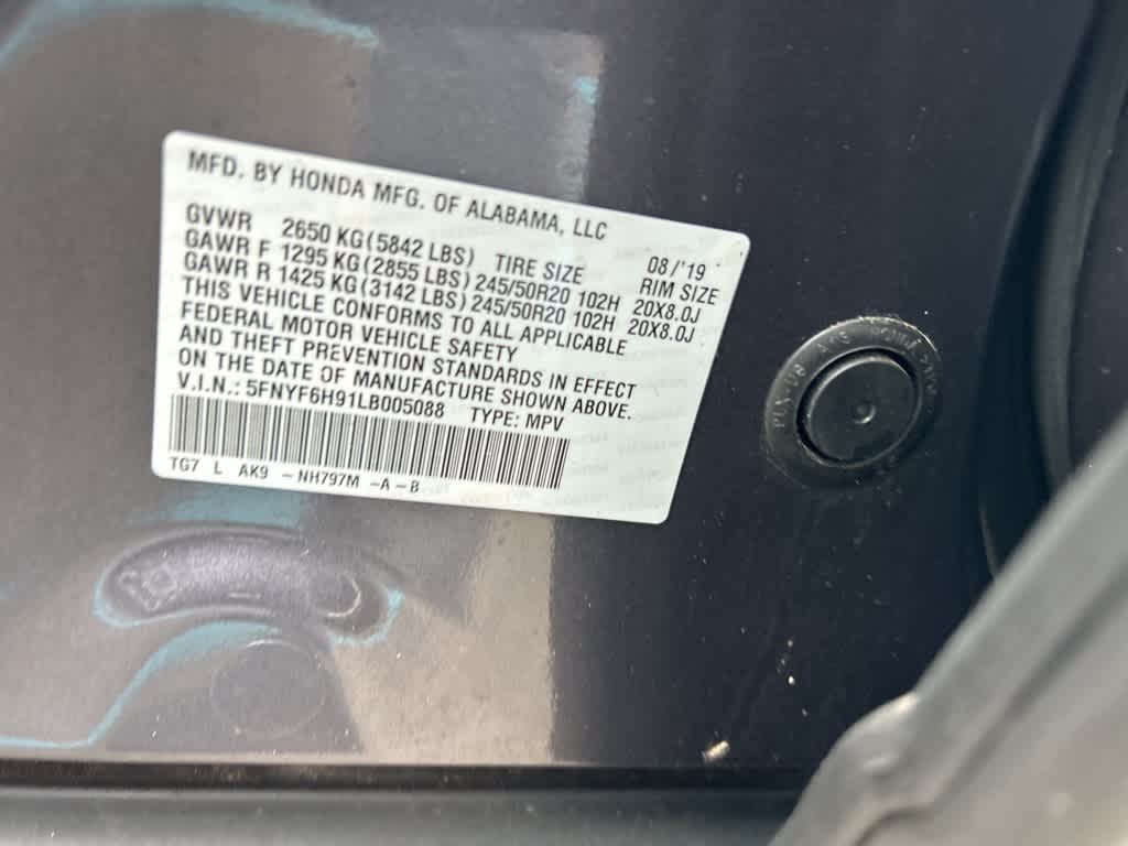 Honda Pilot Touring 2020 para 8 pasajeros