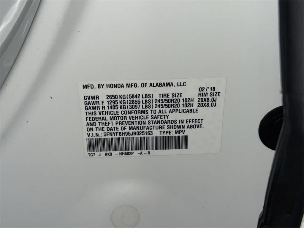 Honda Pilot Touring 2018