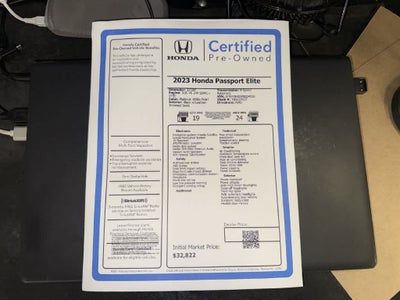 Honda Passport Elite 2023