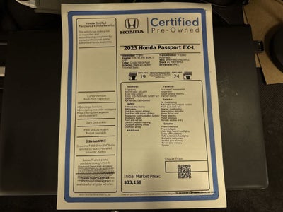 2023 Honda Passport EX-L