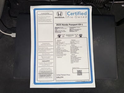 Honda Passport EX-L 2025