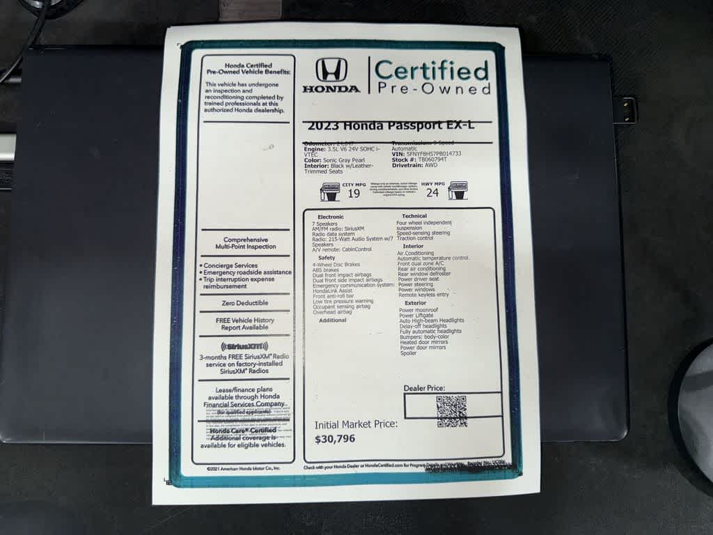 2023 Honda Passport EX-L