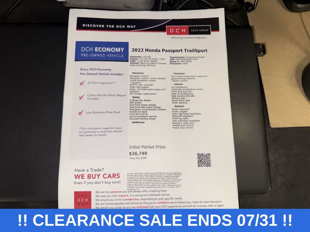 Honda Passport TrailSport 2022