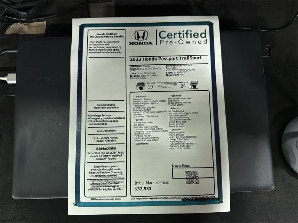 2023 Honda Passport TrailSport