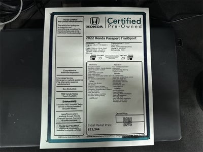 2022 Honda Passport TrailSport