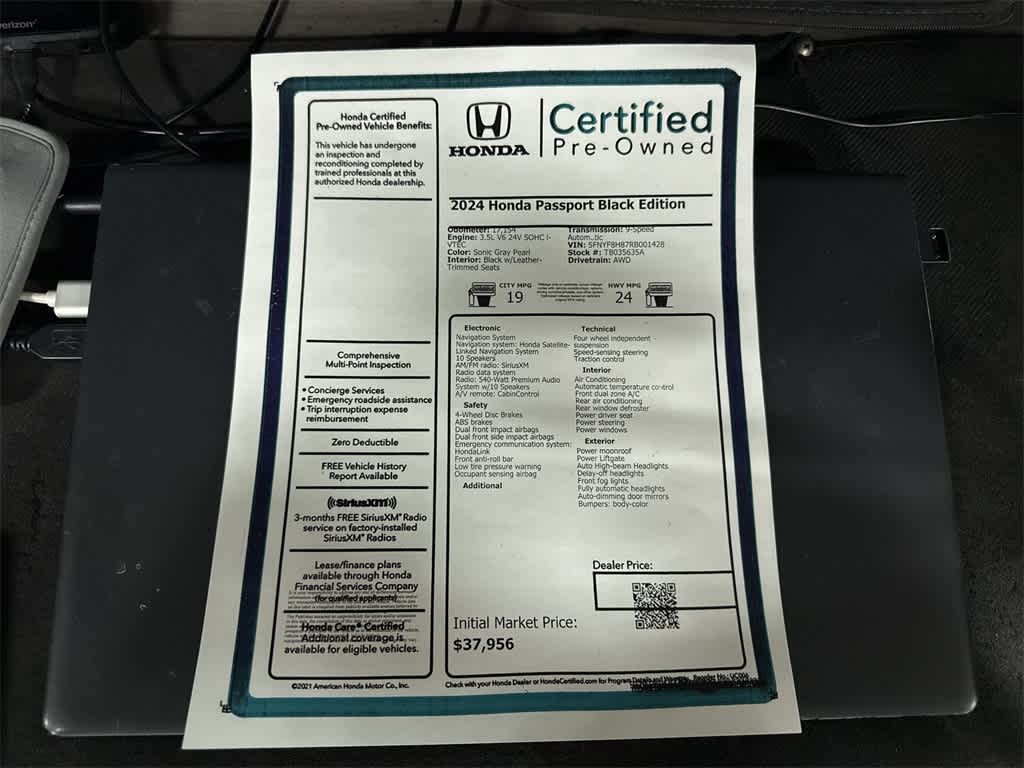 Honda Passport Black Edition 2024