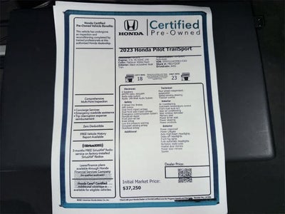 2023 Honda Pilot TrailSport