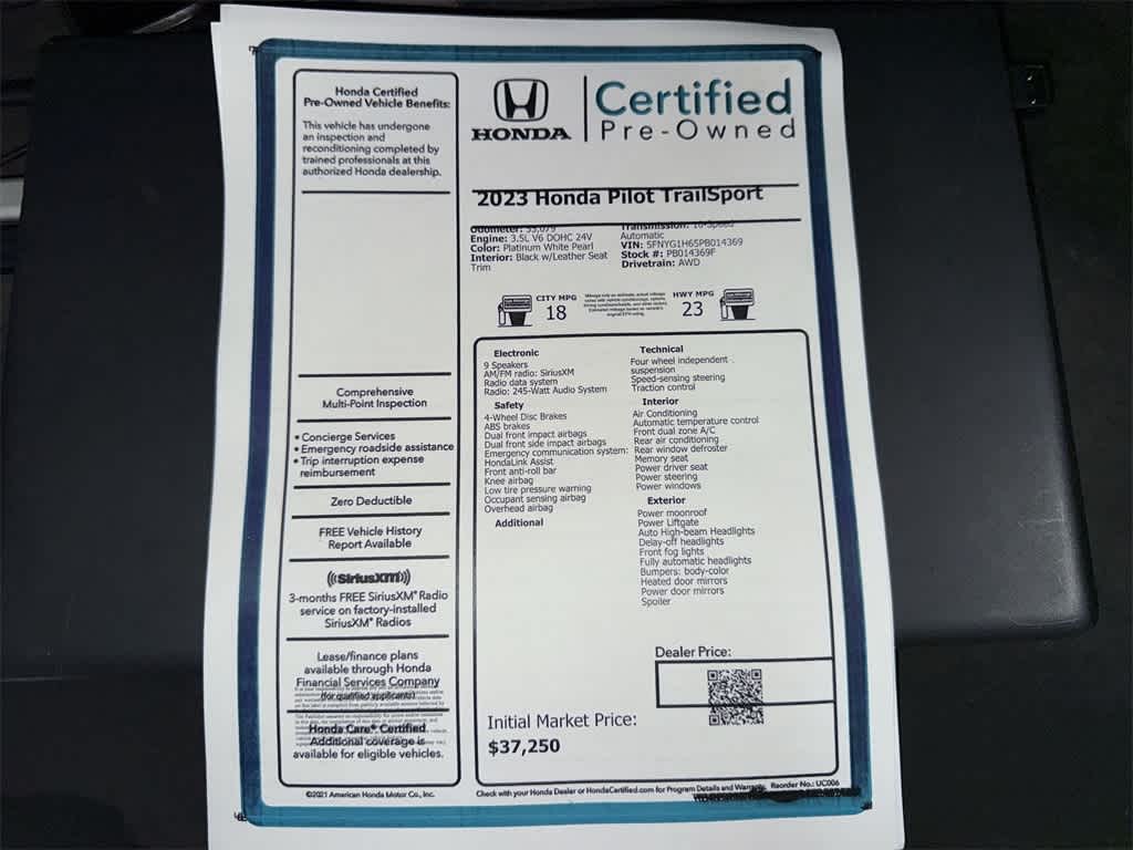 2023 Honda Pilot TrailSport