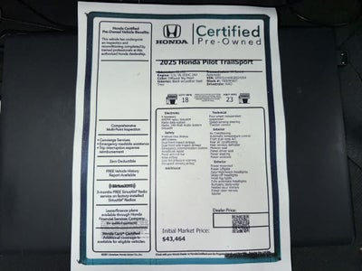 Honda Pilot TrailSport 2025