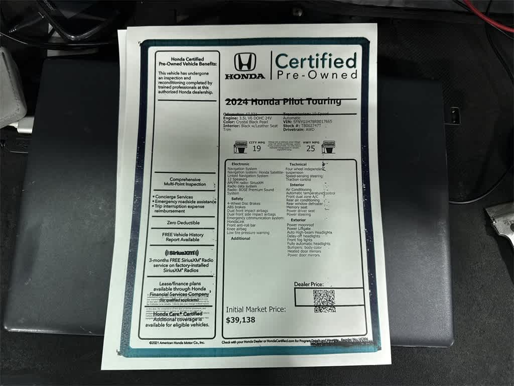 Honda Pilot Touring 2024