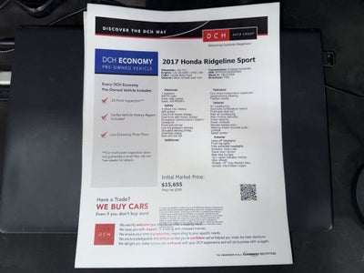 Honda Ridgeline Sport 2017