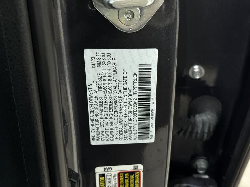 2023 Honda Ridgeline RTL