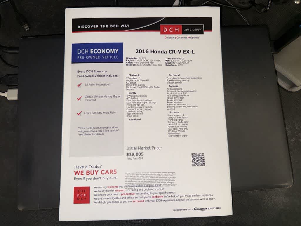 Honda CR-V Base 2016